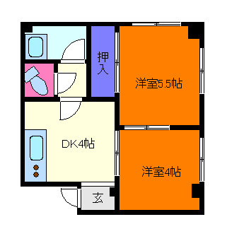 一王山マンションの間取り