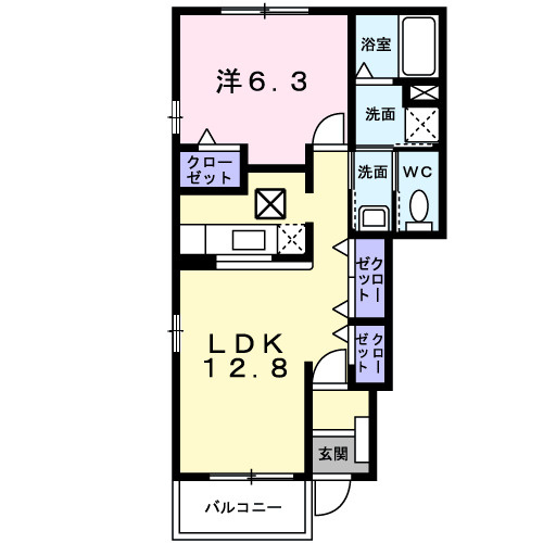 サンライト若松Ⅱの間取り