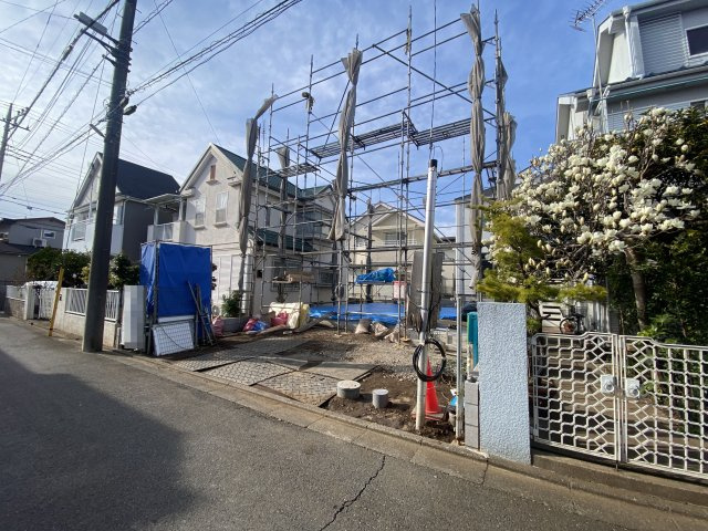 所沢市下安松2期の前面道路含む現地写真