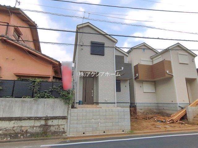 所沢市中新井5丁目・全2棟　新築一戸建　2号棟の前面道路含む現地写真|2026年6月26日撮影