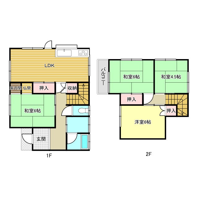 西条市飯岡　収益物件の間取り