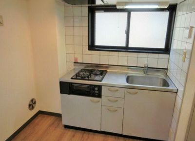 【キッチン】 | ブランニューウェイヴ | グリル付き2口コンロ。