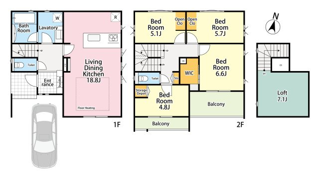 練馬区石神井町7丁目　子育て環境良好　ZEH水準住宅の外観|2026年2月撮影