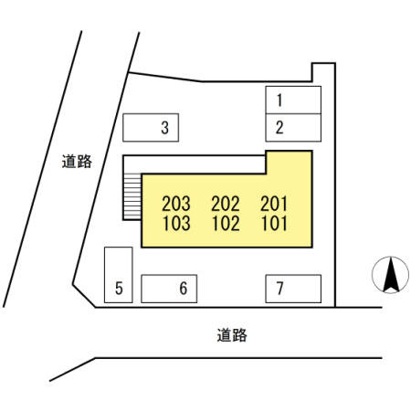 レセンテ高埇の区画図
