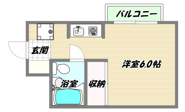 大阪市東淀川区淡路２丁目の賃貸マンションの間取り