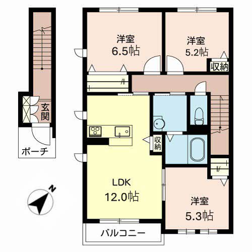 グランジュッテの間取り