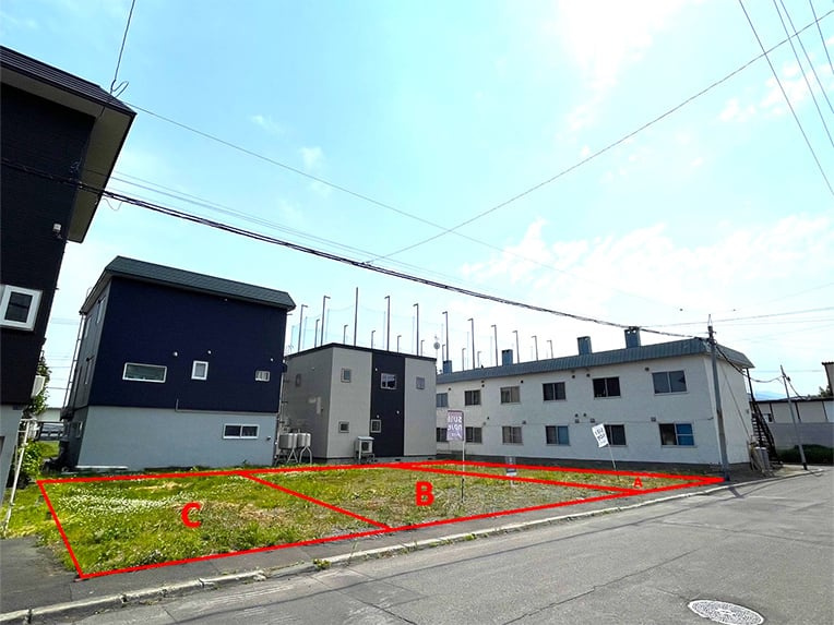 【建築条件付き】発寒17条3丁目　AB区画の外観