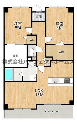 プレザント枚方の間取り