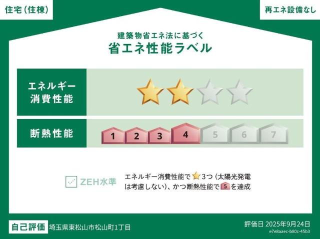 ソラーレ（東松山市美原町　アパートⅡ期新築工事）のその他共用部分|省エネ性能ラベル