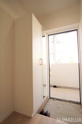 熊本市南区田井島３丁目の賃貸マンションの玄関