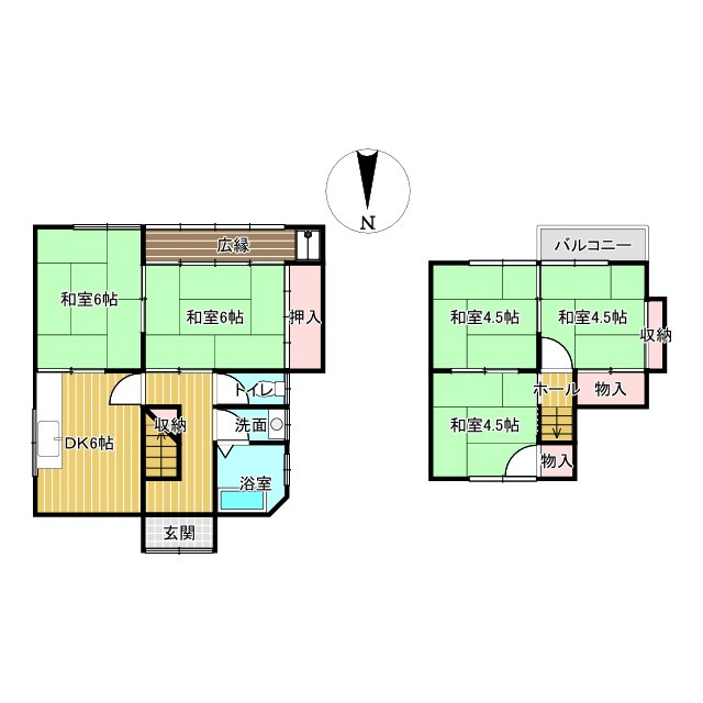 菅井馬淵　中古住宅の間取り