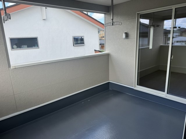 行田市向町第２　のバルコニー|１号棟現地バルコニー（2026年08月07日）撮影