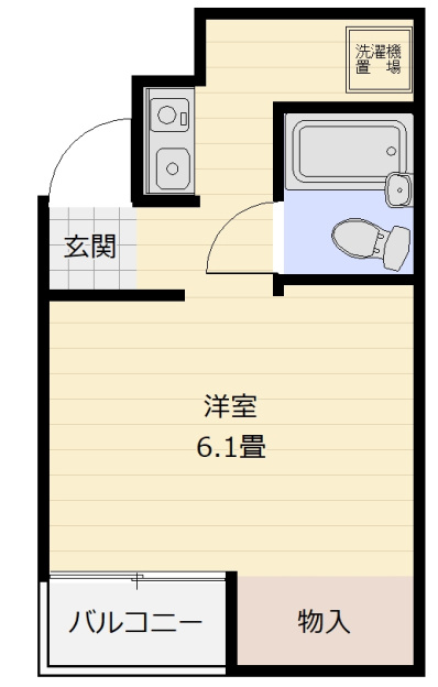 マリオン津山Ⅰの間取り