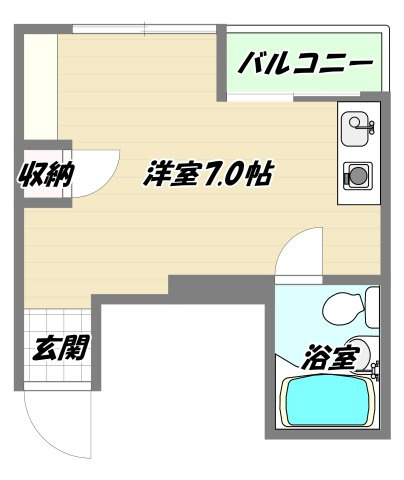 大阪市淀川区三国本町１丁目の賃貸マンションの間取り