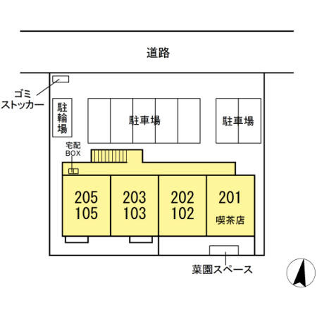 マーガレットの駐車場