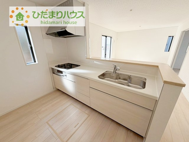 【キッチン】 | 土浦市並木第15　新築戸建　2号棟 | 料理をしながらでも、ご家族との会話を楽しめる対面式キッチン♪
