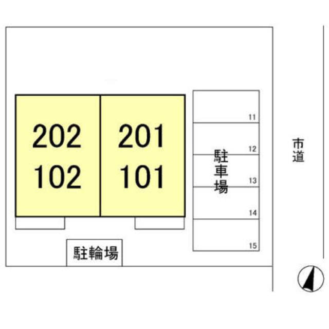 セジュール三橋　５のその他|配置図です。