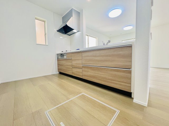 高崎市石原町のキッチン|作業スペースも広くお料理も快適にできるキッチン♪