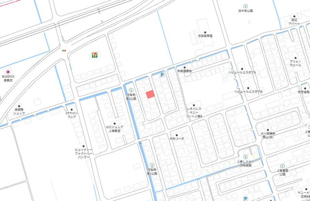 倉敷市上東　中古戸建の地図
