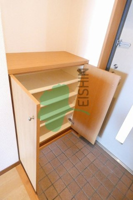 【玄関】 | ブランドール山王(初期安プランあり！契約金10万円も可能です！) | 下駄箱もしっかりついてます！