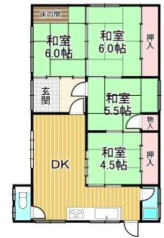半田市港本町４丁目　中古戸建の間取り