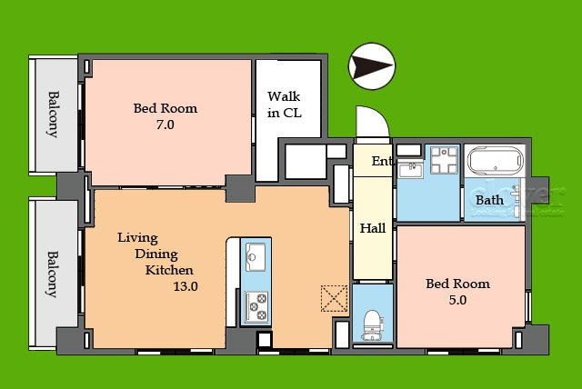【間取り】 | 中銀八丁堀マンシオン | 即日のご見学も可能です！お気軽にお問い合わせください！