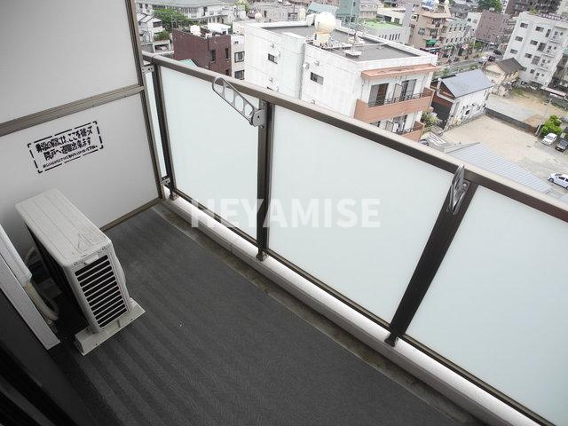 長崎市文教町の賃貸マンションのバルコニー