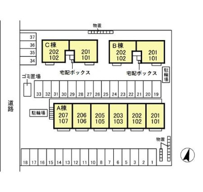 【区画図】 | レセンテ煌 Ａ