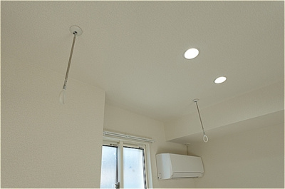 【内装】 | カーサ ミカサ | 室内物干し