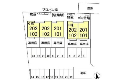 【区画図】 | エルヴィレッジ Ｆ