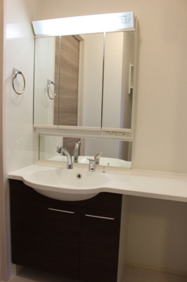  | サザンヒルズ Ｂ | 三面鏡・整理棚付き・カウンター洗面台