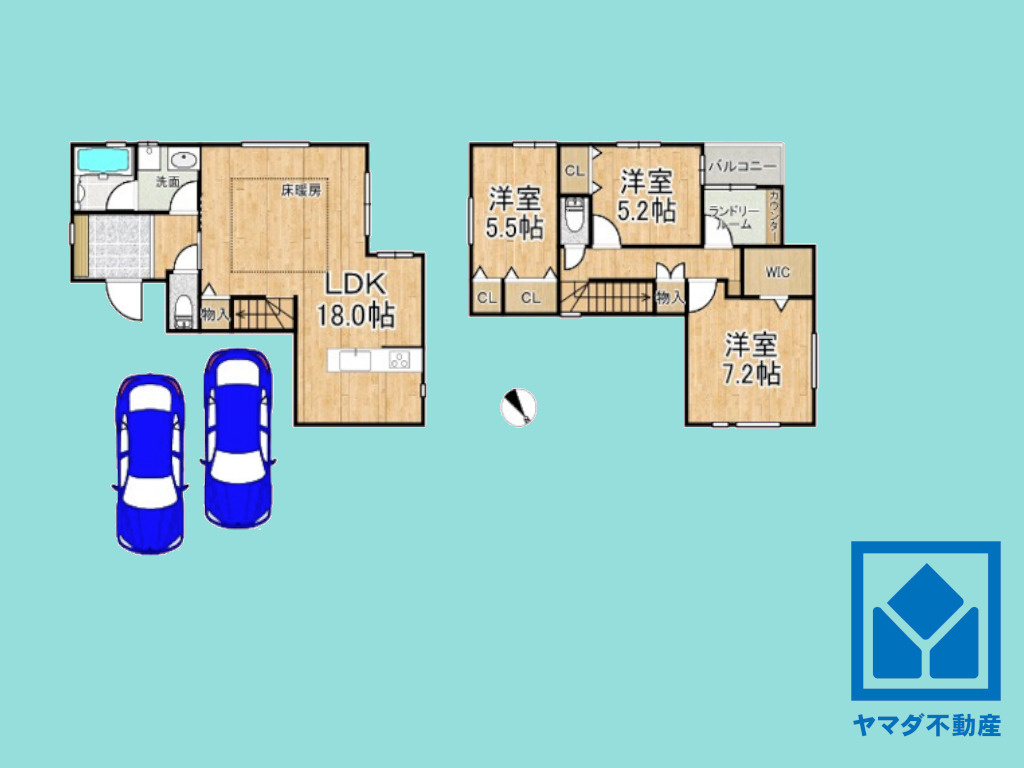 大津市穴太１丁目　L号地の間取り|図面と現況が異なる場合は現況を優先いたします。