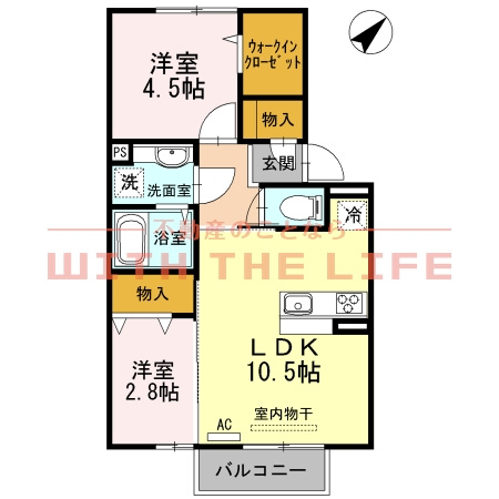 D-room COCO（ディールームココ）【キャッシュバック対象物件】の間取り