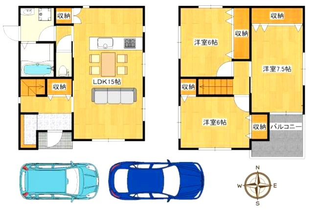 宝塚市野上5丁目の間取り|2面採光がとれる主寝室は、南側に窓を設けているため、一日中明るく、気分も明るくなります。
