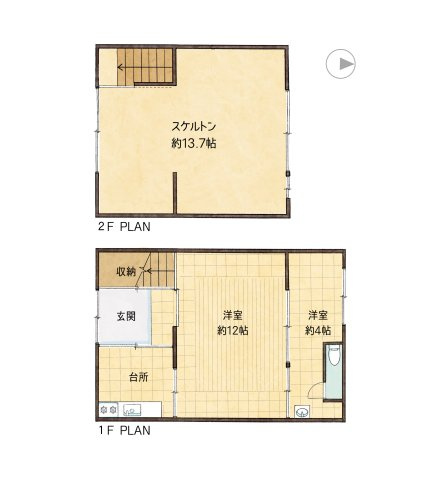 三条商店街近く あなたの手で育てる、レトロ貸家の間取り|カフェやサロンにおすすめです