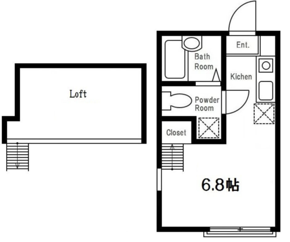 ヒルスミキ妙蓮寺の間取り|間取りです。