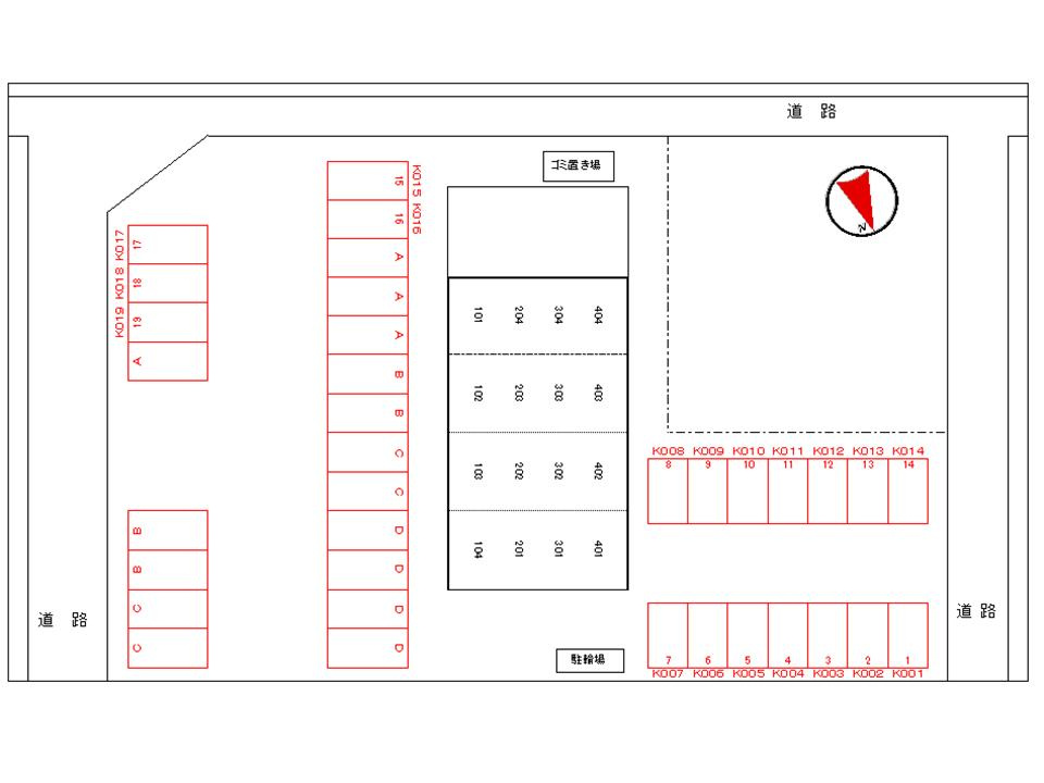プルミエール・クラス　Ｉの区画図|駐車場