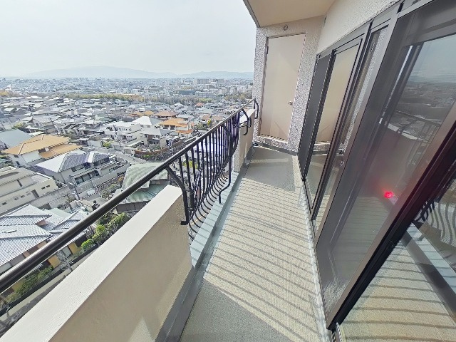 桃山台グランドマンションD参棟のバルコニー