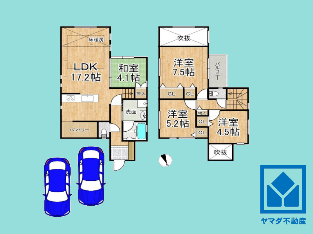 大津市穴太１丁目　M号地の間取り|図面と現況が異なる場合は現況を優先いたします。