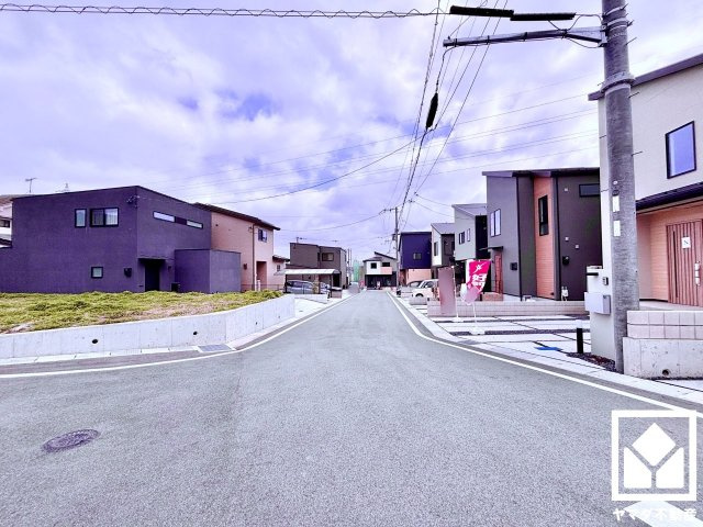 大津市穴太１丁目　M号地の前面道路含む現地写真