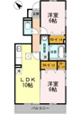 【間取り】 | カップル、ファミリーにおすすめの2LDK！