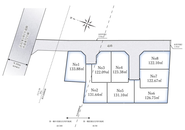 【土地図】 | 開放感のある、閑静な住宅街に位置しています。陽の光をたっぷりと浴びながら気持ち良く生活が出来ます。夢のマイホーム、夢ではなく実現出来ます！見学・ご相談等、お気軽にご連絡下さい。