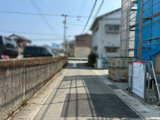 吾川郡いの町枝川13 新築戸建ての前面道路含む現地写真|※3月28日撮影