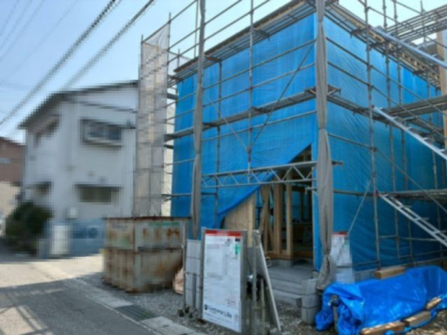 吾川郡いの町枝川 ⑬ 新築戸建ての完成予想図|※3月28日撮影　工事中。