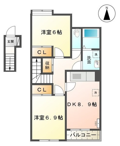 Felicia壱番館の間取り