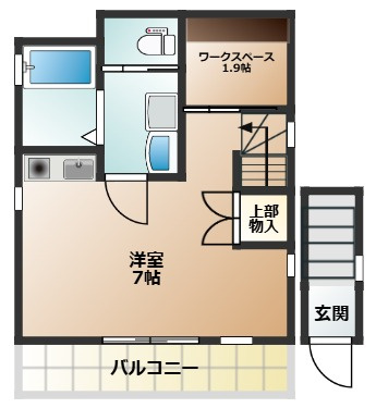 【間取り】 | ヴィラ上高田