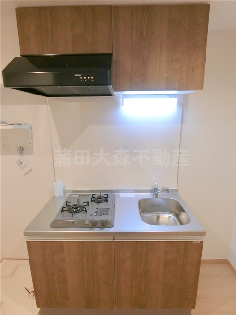 ソレイユ仲六郷のキッチン|2口ガスシステムキッチン