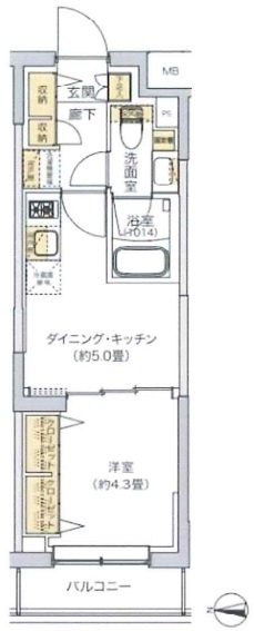 リビオメゾン湯島の間取り