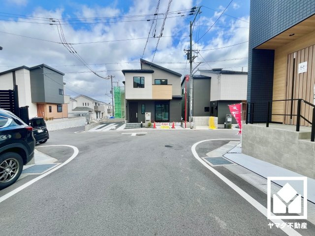 大津市穴太１丁目　R号地の前面道路含む現地写真