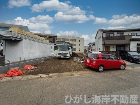 平塚市四之宮2丁目　新築戸建　全２棟の外観|2月27日撮影　建築中　現地外観